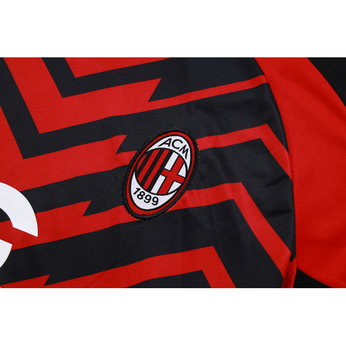 Camiseta de Entrenamiento AC Milan 23-24 Rojo y Negro - Haga un click en la imagen para cerrar